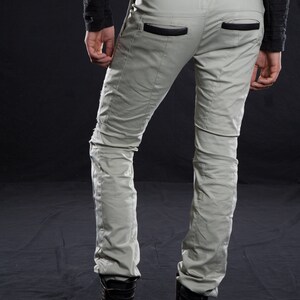 GRUNGE PANTS with Cotton stretch twill and Leather engineered knees image 3