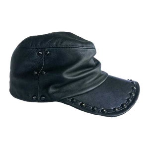 LEATHER CRUSH HAT SMALL