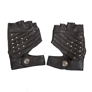 STUD GLOVES Leather Gloves Apocalyptic High Fashion Accessories image 1