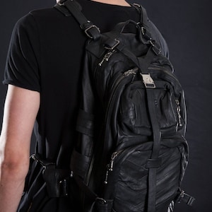 THE COLLECTORS BACKPACK Leather Backpack Fits A 15 Laptop, Great for Traveling by littleKING Designs image 2