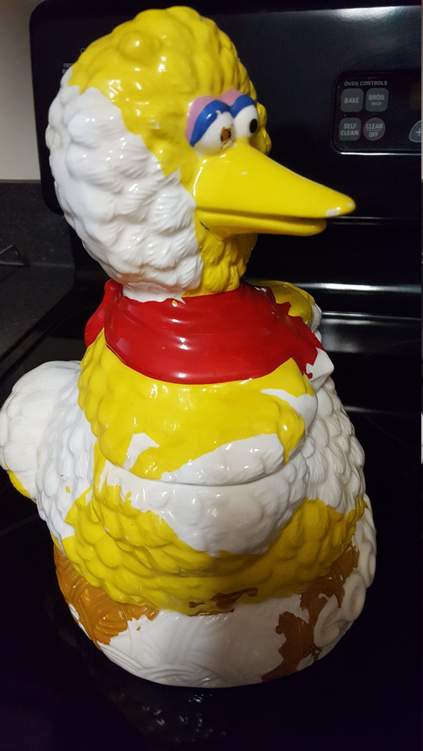 Older Big Bird Cookie Jar Etsy
