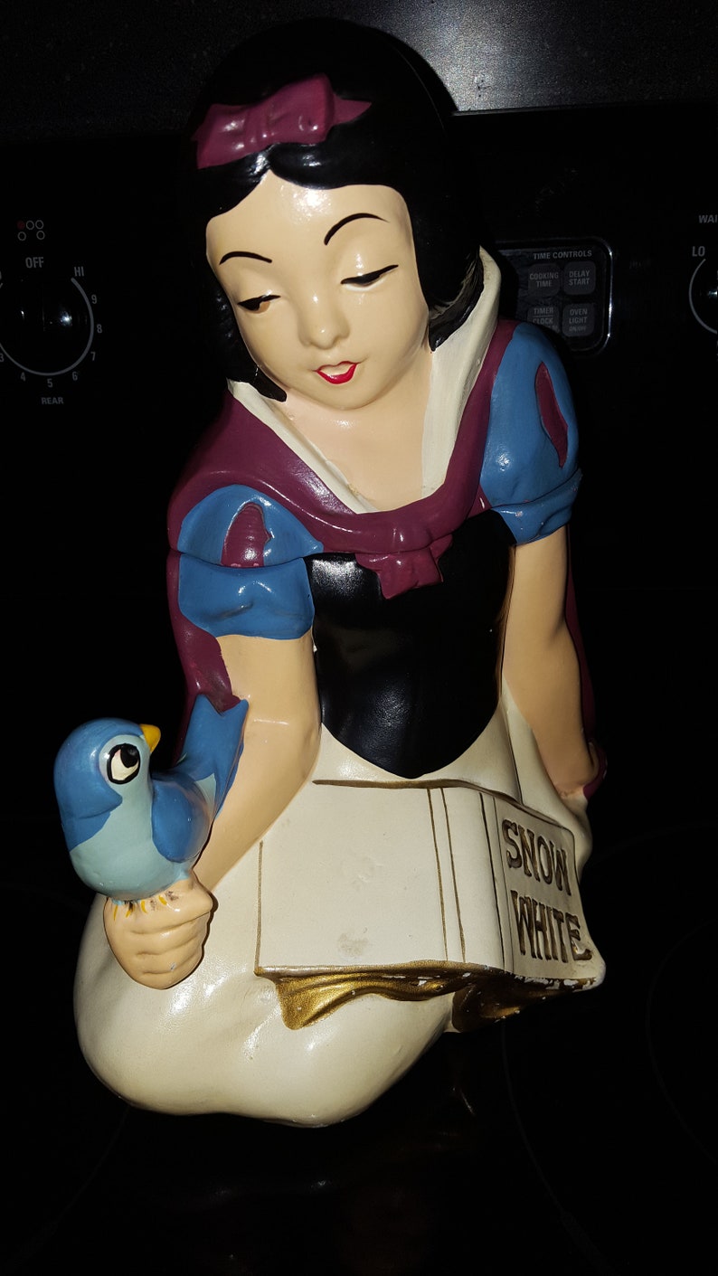 Rare Snow White Cookie Jar by California Original Signed 866 Etsy