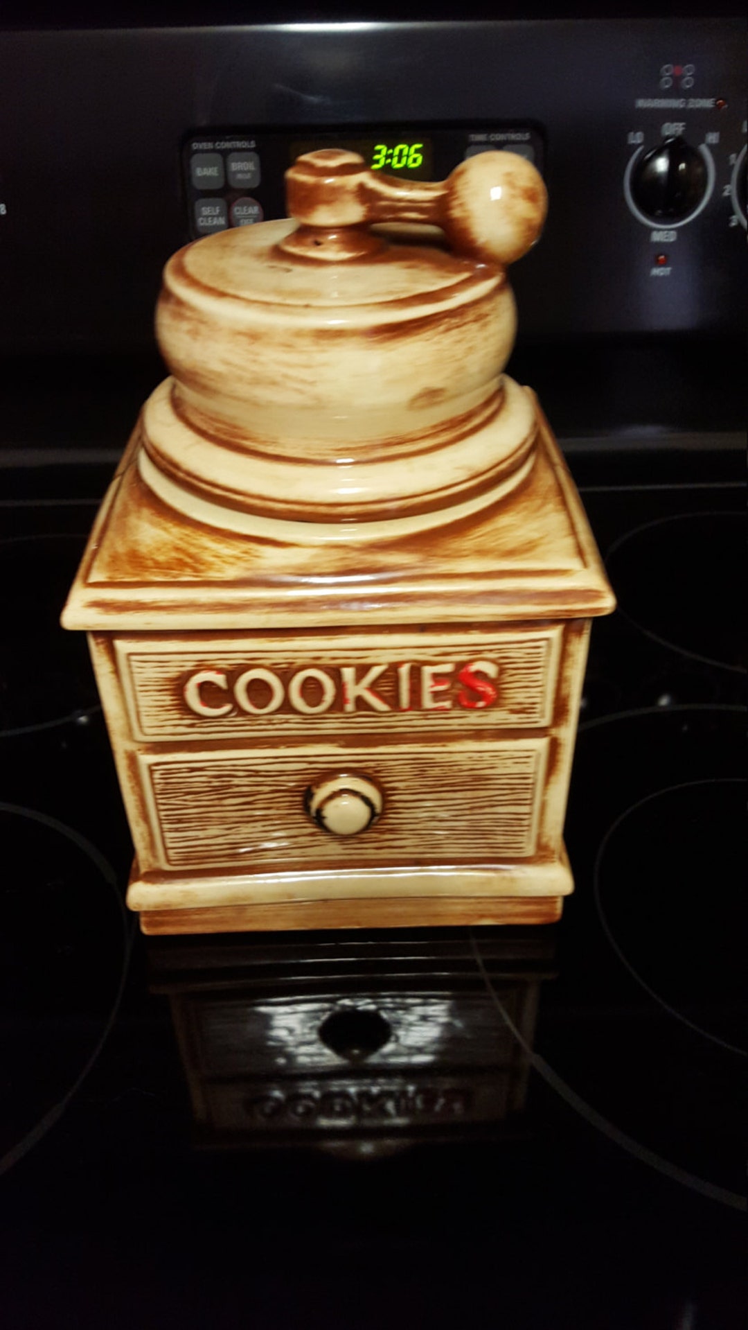 Mccoy Coffee Grinder Cookie Jar Etsy