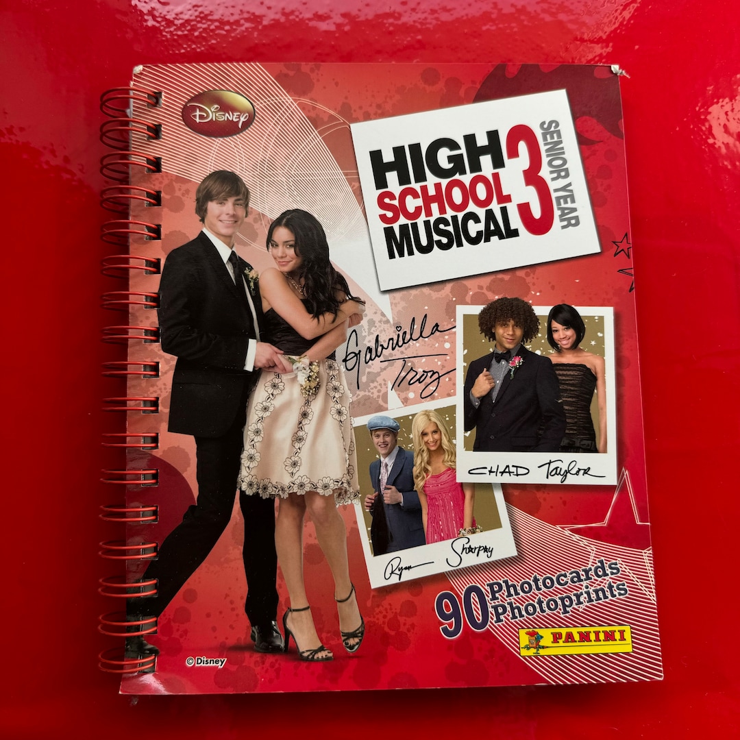 High School Musical Photocards Set Album Panini German Language 50  Pcs Trading Cards Disney High School Musical Senior Year