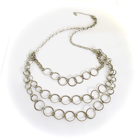 Vintage lenge metal chain for women, 90 cm chain,… - image 8