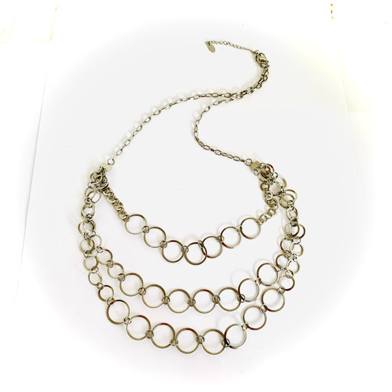 Vintage lenge metal chain for women, 90 cm chain,… - image 7