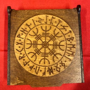 Divinatory Tool - Wooden Runes - Box of 25 Runes for Divination &quot;Square&quot; Model