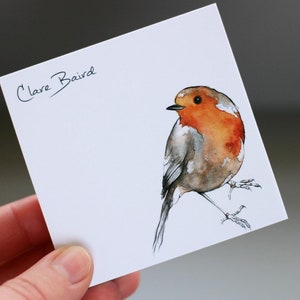 NOTEPADS Robin | Stick-it Notes | Robin Post Pads | Stocking Fillers | Stationery | Study organiser | animal and bird lover | Handy gift