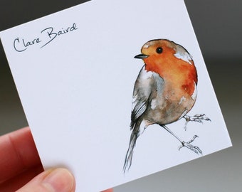 BLOCCHI PER NOTE Robin / Note adesive / Blocchi per post Robin / Regali per calze / Cancelleria / Regalo per insegnanti / Amante degli animali e degli uccelli / Regalo pratico