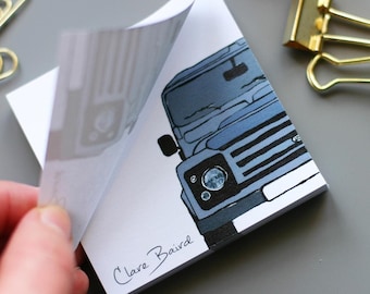 Post-it LAND ROVER Defender / Appassionati di Defender / Cancelleria per avventure / Regalo per amanti dei 4x4 / Scuola, ufficio e viaggi / Regalo per grandi uomini