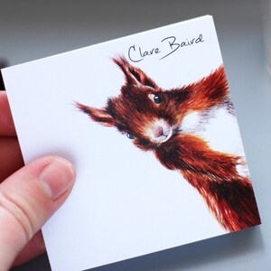 STICKY NOTES X 2 Red Squirrel pads Twin Pack  | Cheeky Red Squirrel | Notes Notepad | Stocking Fillers | Study aids | Reminder gifts |