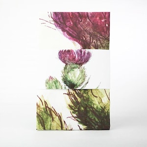 TEA TOWEL Scottish Thistle | Tea Towel Flower of Scotland Dish Towel | 100% Cotton |  Bakers Gift | Scottish gift | kitchenware | Gift |