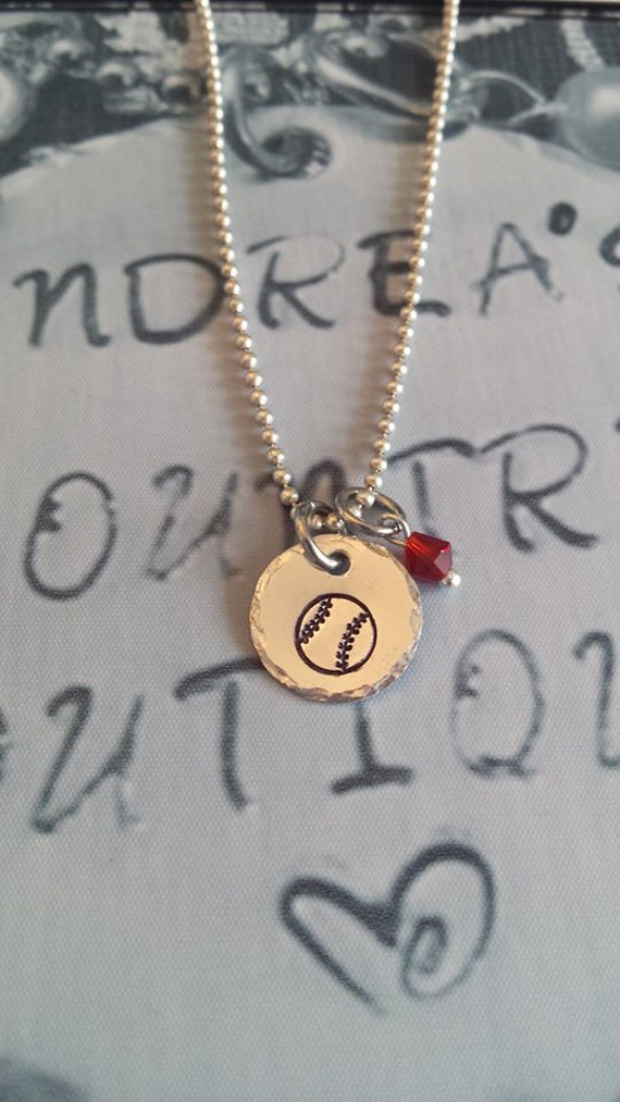 Sports charm necklace Etsy