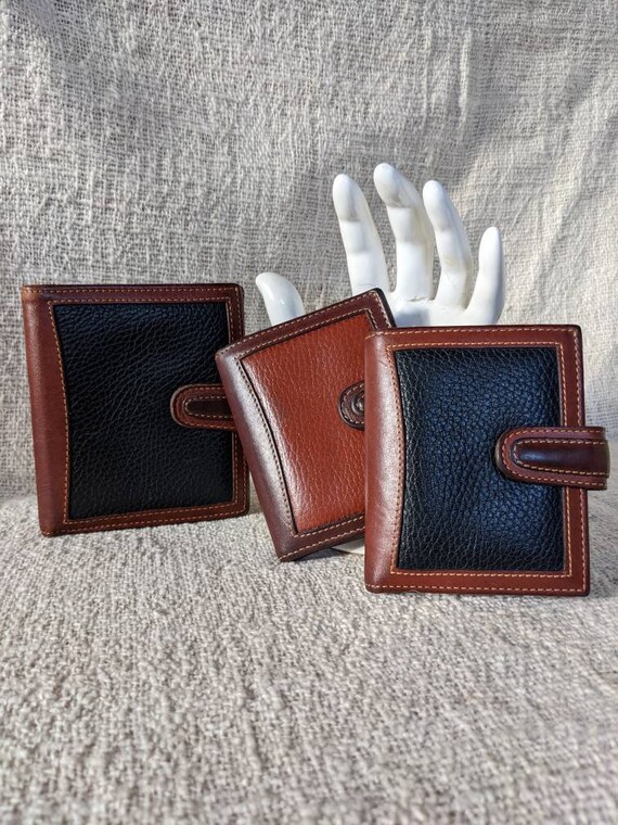 Vintage Coach Sheridan Rare Pebbled Brown Tan Mahogany Leather Bifold Tab Wallet Kisslock Coin Purse Fold Pouch Brass Hardware Embossed Logo Etsy Ireland