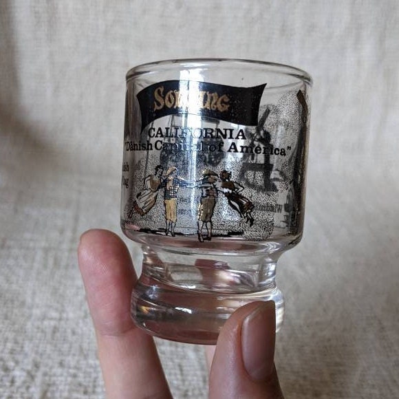 Vintage Hand Blown Long & Skinny Double Shot Glass Setdouble -  Denmark
