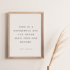 Maya Angelou Quote Print: Inspirational Wall Art (Digital Download)