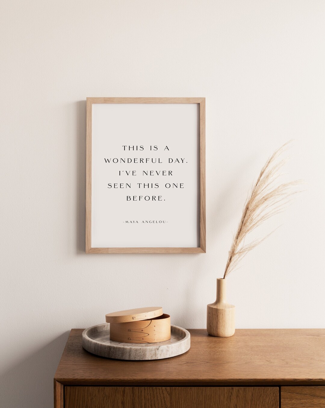 Maya Angelou Quote Wall Art Printable, Inspirational Quote Poster, This ...