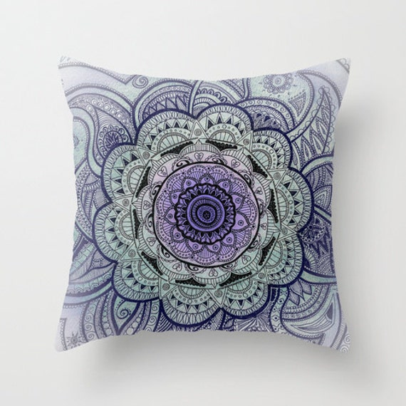 Purple Mandala Pillow Mandala Drawing Butterfly Pillow Mandala Drawing Pillow