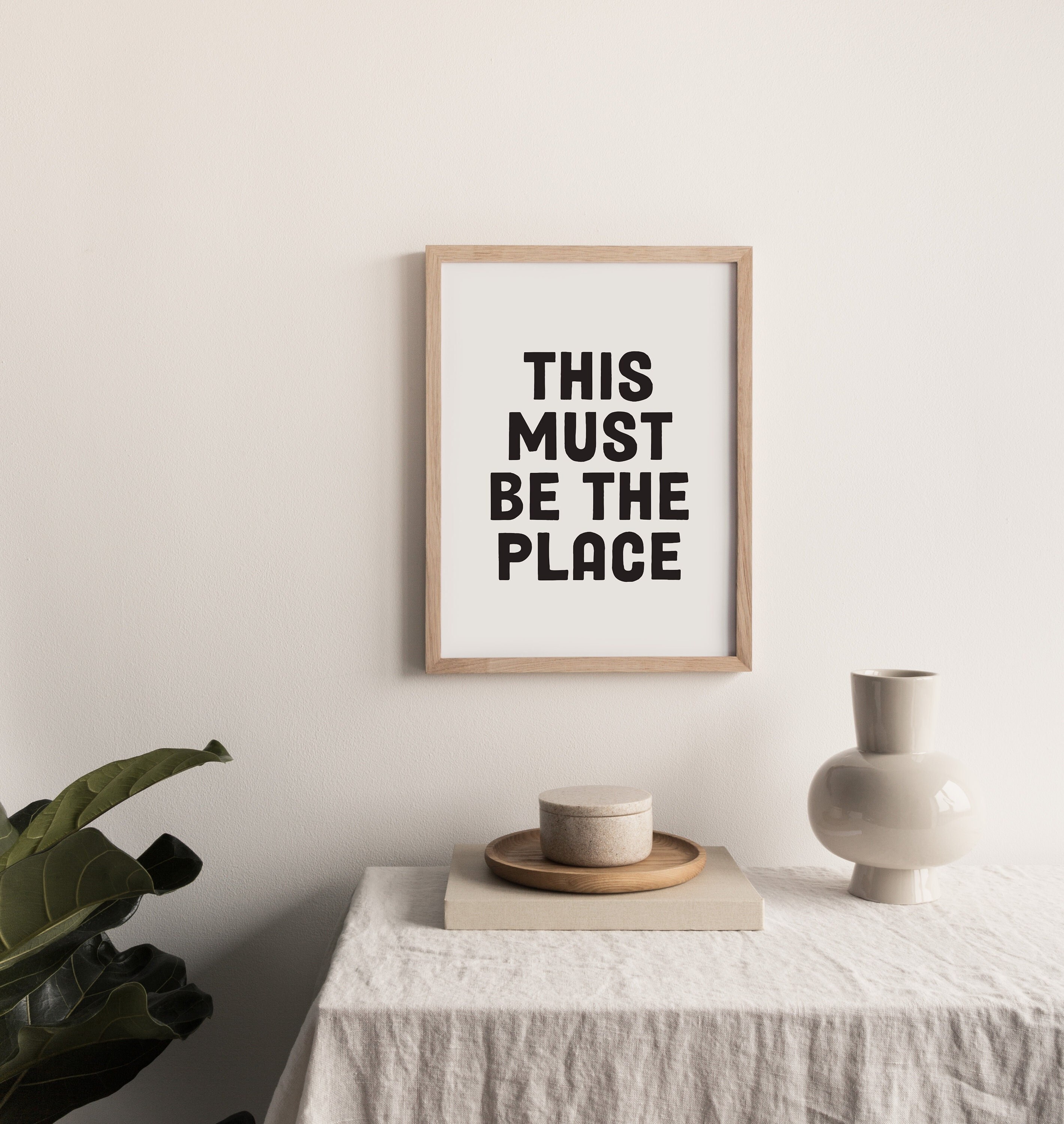 This Must Be The Place Printable Wall Art Minimalist Home - Etsy.de