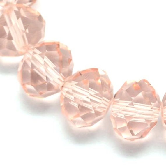 GLASS BEAD NECKLACE 2 MM ORANGE & PINK GLASS BEAD NECKLACE 2 MM ORANGE & PINK