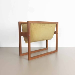 Original 1960s Teak Magazine Rack by Kai Kristiansen for Sika Mobler, Denmark