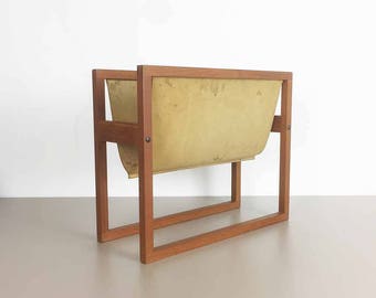 Original 1960s Teak Magazine Rack by Kai Kristiansen for Sika Mobler, Denmark
