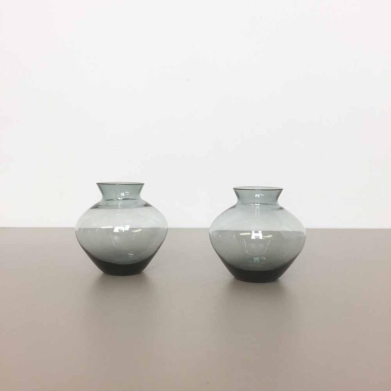 Wohndekor Vintage 60s Set Of 3 Turmalin Vases By Wilhelm Wagenfeld