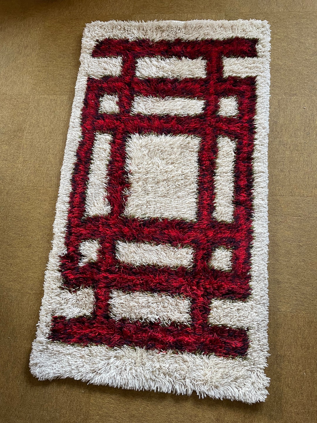Danish Modern Wool Rya Rug Tapestry by Hojer Eksport Wilton, 1960s ...