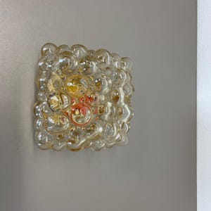 Amber Bubble Glass Wall Light by Helena Tynell for Glashütte Limburg, 1960 | midcentury modern