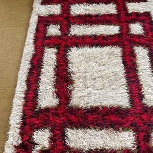 Danish Modern Wool Rya Rug Tapestry by Hojer Eksport Wilton, 1960s, Denmark no 1 image 4