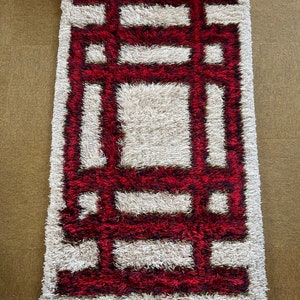 Danish Modern Wool Rya Rug Tapestry by Hojer Eksport Wilton, 1960s, Denmark no 1 image 3