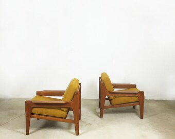 1 original  60s ARNE WAHL IVERSEN Sessel easy chairs | teak | made by Komfort, Denmark | danish modern midcetury modern 60s