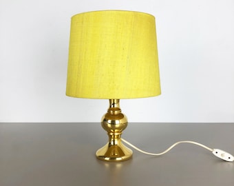 modernist golden glass desk table light designed by Uno & Östen Kristiansson for LUXUS Vittsjö, Sweden 1970s | midcentury modern