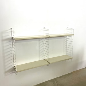 String Wall Unit | Nisse Strinning String regal | made in sweden | danish modern | white boards | wall unit shelve system Ladder shelf