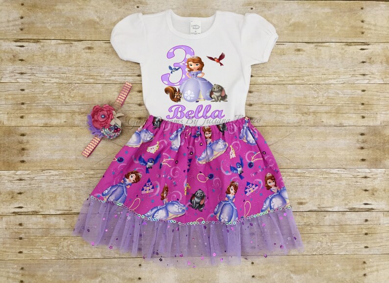 sofia the first 1st birthday outfit