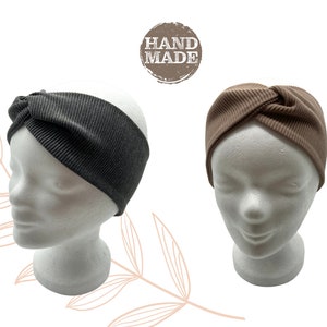 Knoten Stirnband in 20 Farben für Kinder & Erwachsene Haarband Turban Damen Haarband Damenstirnband Mädchenhaarband aus Rib Jersey Bild 6