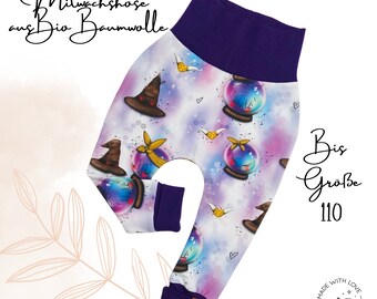 Organic pump pants "magic ball" baby toddler children boy girl many sizes children's pants wax pants gift for a birth birthday