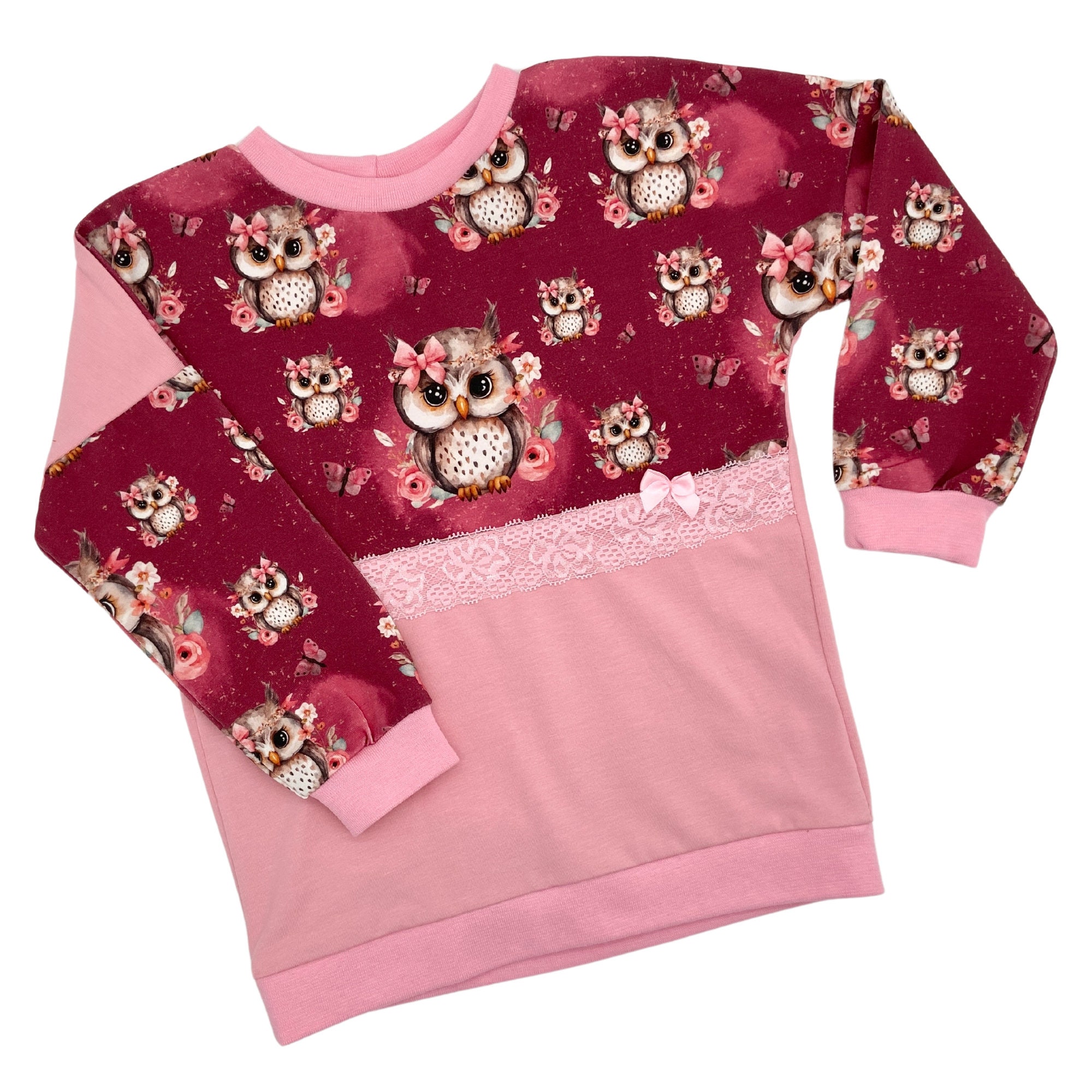Pinker mädchen pullover