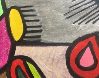 Untitled mixed media drawing