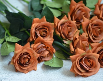 Burnt Orange Flowers Etsy