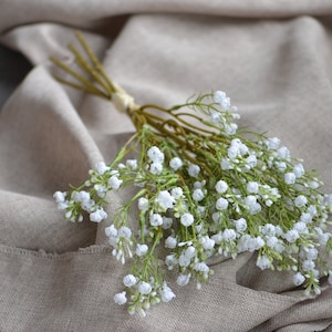 Baby's Breath Bundle, Artificial Baby's Breath, Faux White Wildflowers Bundle, DIY Wedding Bouquetes, DIY Bridesmaids Bouquets image 8