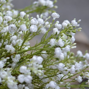 Baby's Breath Bundle, Artificial Baby's Breath, Faux White Wildflowers Bundle, DIY Wedding Bouquetes, DIY Bridesmaids Bouquets image 5