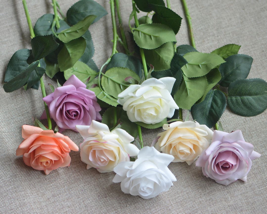 14colorsreal Touch Faux Roses, DIY Florals Supply Wedding/home/kitchen