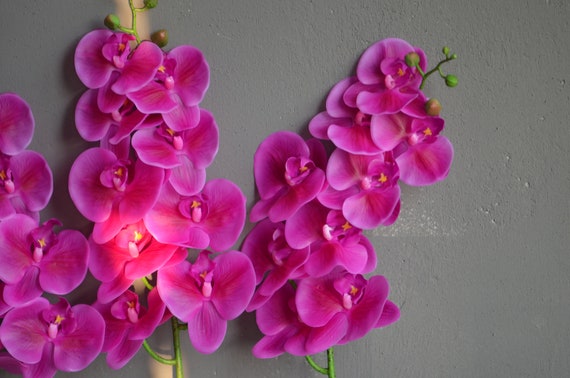 Fuschia fake flowers discount