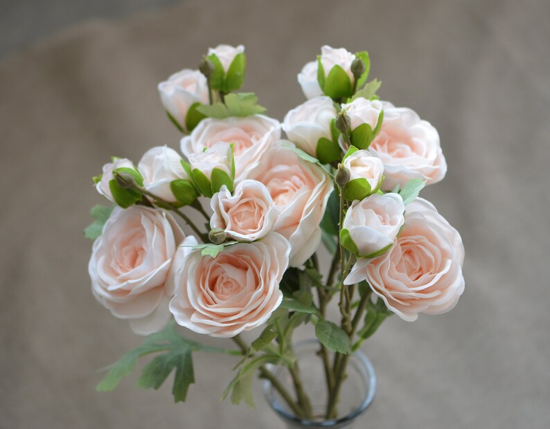 Home Living Flowers Peach Ranunculus Real Touch Silk Ranunculus Diy Wedding Flowers Silk Bridal Bouquets Wedding Centerpieces
