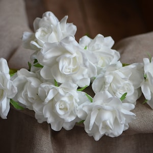Weiße PU Gardenias Echte Note Gardenia DIY Hochzeit Blumen Seide Brautstrauße Hochzeit
