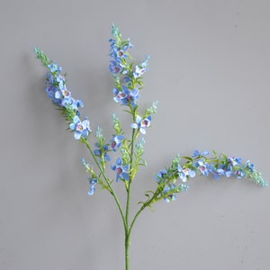 Blaue Katzenminze, Kunstblaue Wildblumen, Blaue Künstliche Katzenminze, Wilde Blumenfüller