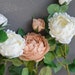 Dusty Pink Peony Rose, Rust Peach Real Touch Rose Peony, Fall Wedding ...