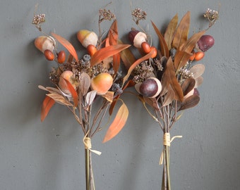 Fall Berry Stems For Vase, Pip Berry Branch Decor, Rustic Buffet  Centerpiece, Flower Arrangement Supplies