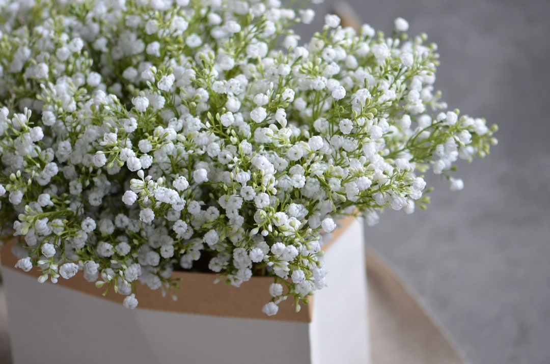 Baby's Breath Bundle, Artificial Baby's Breath, Faux White Wildflowers
